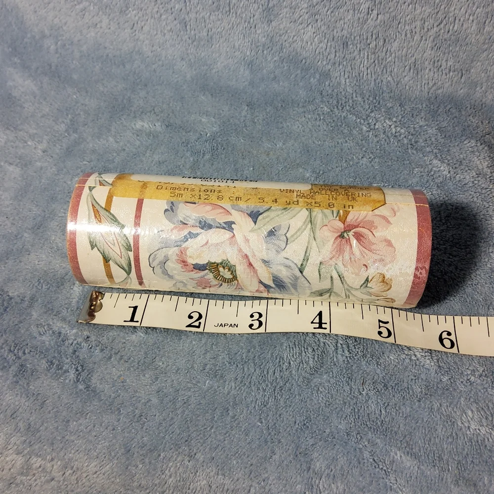 Vintage Floral Wallpaper Border Pink Blue Flowers Victorian Rose Garden WB5141